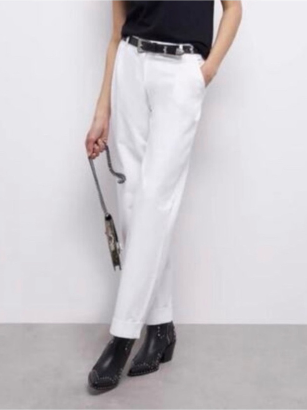 The Kooples White Wide-Leg Trousers Size EUR 40 or US Medium/Large NWT